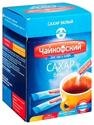 Сахар ЧАЙКОФСКИЙ белый порционный в стиках карт/уп 60*5г
