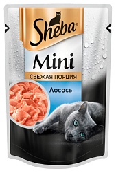 Корм для кошек ШЕБА Мини порция с лососем 50г