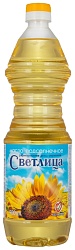 Масло подсолнечное СВЕТЛИЦА рафинированное дезодор. 0.9л