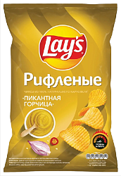 Чипсы ЛЕЙС рифленые горчица 140г