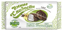 Зефир УМНЫЕ СЛАДОСТИ ванильный глазированный 60г
