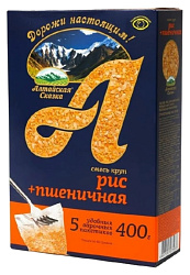 Рисово-пшеничная крупа АЛТАЙСКАЯ СКАЗКА карт/уп 5*80г