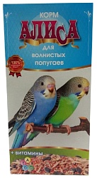 Корм для волнистых попугаев АЛИСА с витаминами 450г