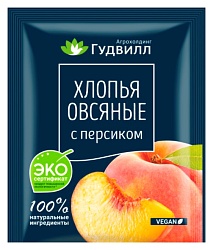 Овсяные хлопья ГУДВИЛЛ с персиком м/у 40г
