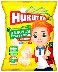 Палочки кукурузные НИКИТКА 160г