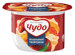 Десерт творожный ЧУДО со вкусом персика взбитый бзмж 5.8% 85г