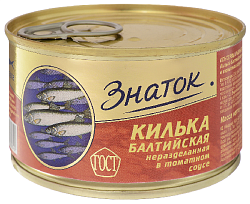 Килька ЗНАТОК Балтийская в т/с ж/б 240г