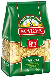Мак.изделия МАКФА Тельятелле гнезда м/у 450г