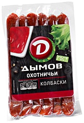 Колбаски ДЫМОВ Охотничьи п/к в/у 240г