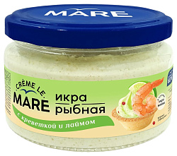 Икра рыбная МАРЕ с креветкой и лаймом ст/б 165г
