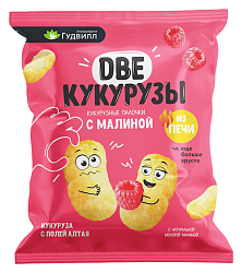 Палочки кукурузные ДВЕ КУКУРУЗЫ малина 70г