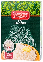 Рис СЕМЕЙНЫЕ ЗАКРОМА Жасмин карт/уп 400г