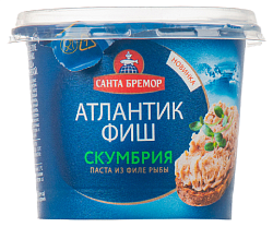 Паста САНТА БРЕМОР Атлантик-фиш из филе тресковых рыб со скумбрией 140г