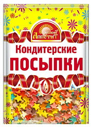 Посыпка кондитерская РУССКИЙ АППЕТИТ Звезды м/у 7г