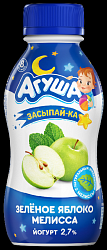 Йогурт АГУША зеленое яблоко мелисса бзмж 2.7% 180г