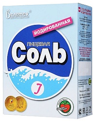 Соль ВАЛЕТЕК Йодированная м/у 350г
