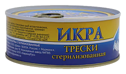 Икра трески БАРЕНЦРУС ж/б ключ 240г