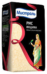 Рис МИСТРАЛЬ Индика белый длиннозерный м/у 1кг