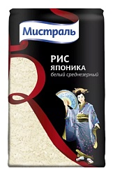 Рис МИСТРАЛЬ Японика круглозерный м/у 500г