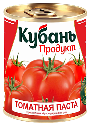 Томатная паста КУБАНЬ ПРОДУКТ ж/б 380г