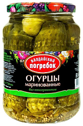 Огурцы ВАЛДАЙСКИЙ ПОГРЕБОК маринованные ст/б 720мл