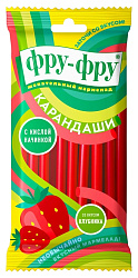 Жевательный мармелад СЛАДКАЯ СКАЗКА Фру-Фру Карандаши со вкусом клубники 80г