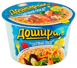 Лапша б/п ДОШИРАК сытный обед морепродукты 110г