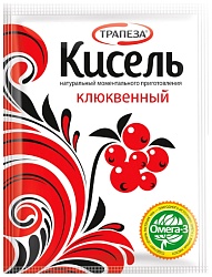 Кисель ТРАПЕЗА клюква моментальный 20г м/у