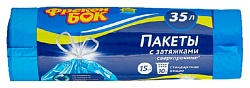 Пакеты для мусора ФРЕКЕН БОК сверхпрочные с затяжками 35л 15шт