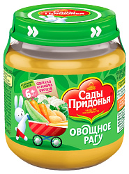 Пюре САДЫ ПРИДОНЬЯ овощное рагу ст/б 120г