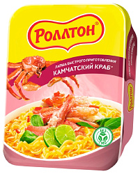 Лапша б/п РОЛЛТОН со вкусом камчатского краба т/у 90г