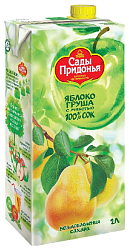 Сок САДЫ ПРИДОНЬЯ яблоко груша 2л