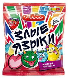 Жевательный мармелад ПОБЕДА ВКУСА Злые языки 75г