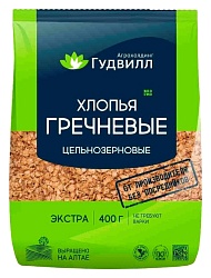 Хлопья ГУДВИЛЛ гречневые экстра м/у 400г