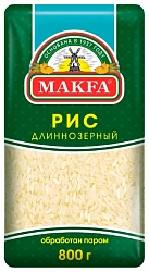 Рис МАКФА длиннозерный пропаренный м/у 800г