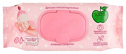 Влажные детские салфетки СМАЙЛ Беби для новорожденных 72шт