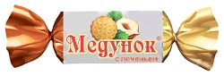 Конфеты СЛАВЯНКА Медунок арахис и печенье весовые