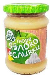 Пюре фруктовое СЕМИЛУКСКАЯ ТРАПЕЗА яблоко-сливки ст/б 260г