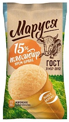 Мороженое МАРУСЯ Снежный городок крем-брюле бзмж 90г