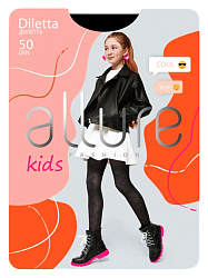 Колготки детские АЛЛЮР Дилетта 50ден черные р.140-146