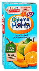 Сок ФРУТОНЯНЯ мультифруктовый 0.2л