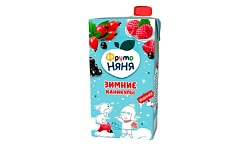 Сок ФРУТОНЯНЯ Зимние каникулы смесь фруктов и ягод 0.5л