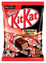 Конфеты КИТ КАТ темный шоколад с хрустящей вафлей 169г