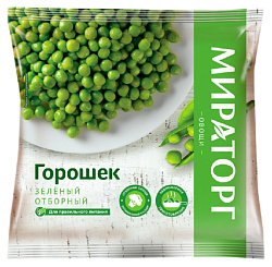 Горошек МИРАТОРГ зеленый с/м 400г