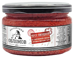 Мусс РЕСТОРАЦИЯ ОБЛОМОВ из запеченной свеклы с хреном и семечками тыквы ст/б 240г