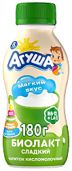 Кисломолочный продукт АГУША Биолакт бзмж 3.2% 180г