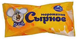 Мороженое СЛАВИЦА Сырное бзмж эскимо 65г