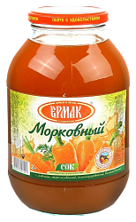 Сок ЕРМАК морковный 2л