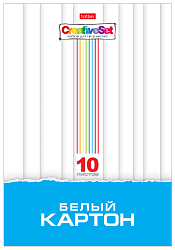 Картон белый ХАТБЕР Креатив А4 10л