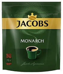 Кофе ЯКОБС Монарх сублимированный растворимый м/у 75г